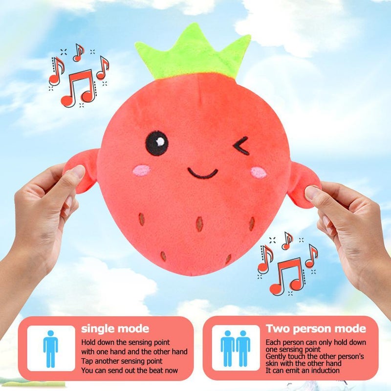 Interactive Sensor Music Doll - Induction Toys with Touch-Activated Melodies and Soft Plush Design for Toddlers, Babies & Sensory Play, (Strawberry) - Image 5